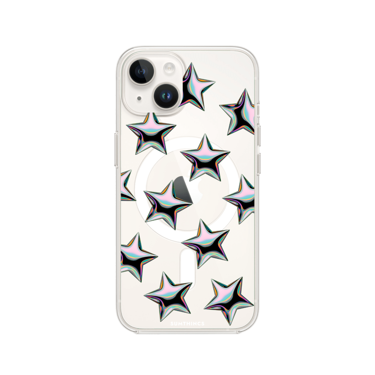 iPhone 14 Stars Clear Magsafe Şeffaf Telefon Kılıfı - SUMTHINCS
