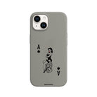 iPhone 15 Ace Queen Premium Telefon Kılıfı Gri - SUMTHINCS