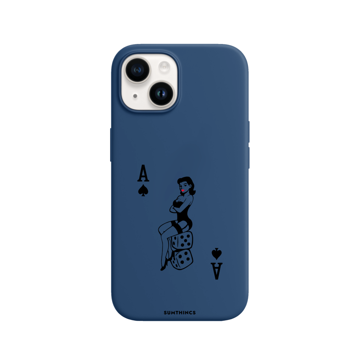 iPhone 15 Ace Queen Premium Telefon Kılıfı Pasifik Mavi - SUMTHINCS