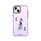 iPhone 15 Ace Queen Procase Şeffaf Telefon Kılıfı Lila - SUMTHINCS