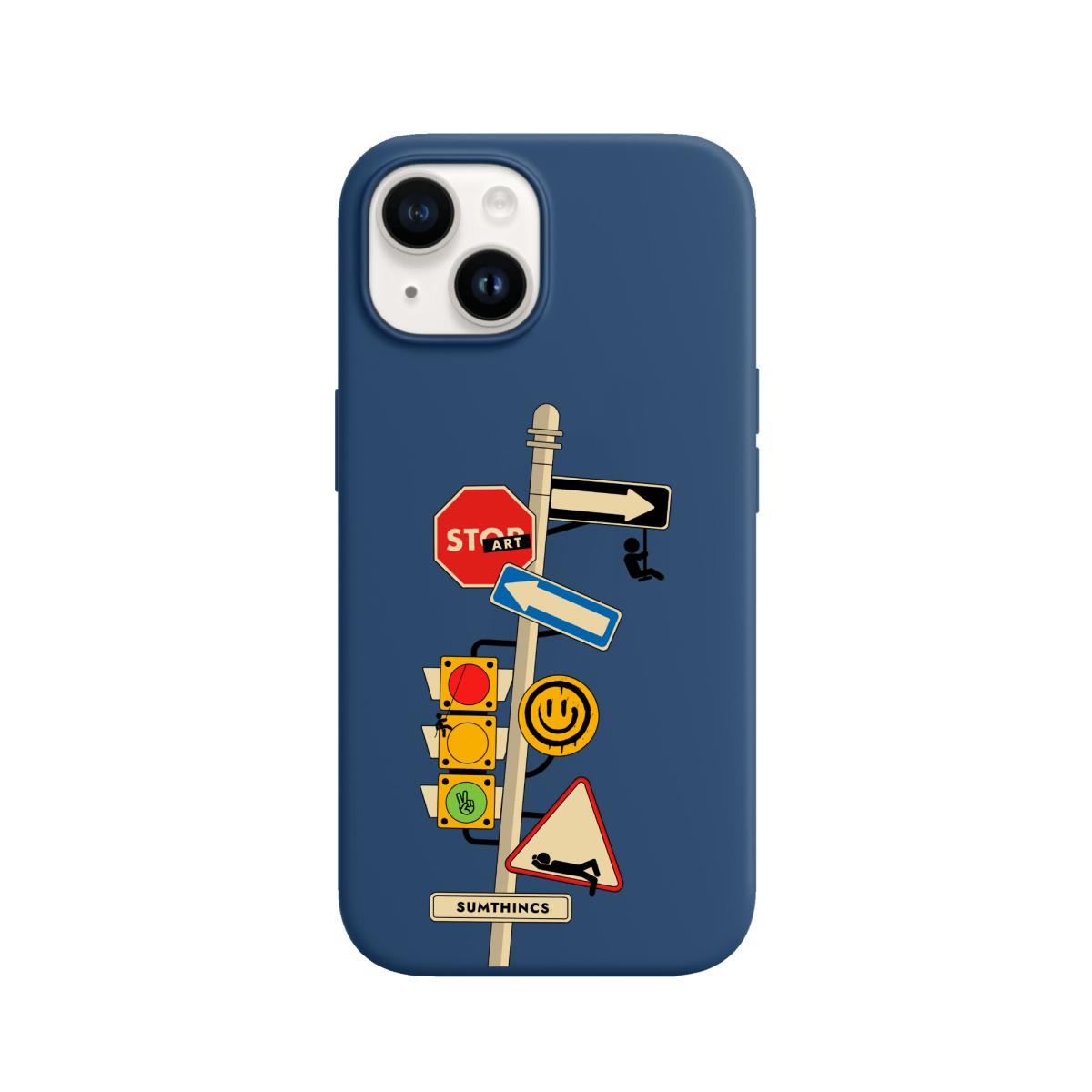 iPhone 15 Crossroad Premium Telefon Kılıfı Pasifik Mavi - SUMTHINCS