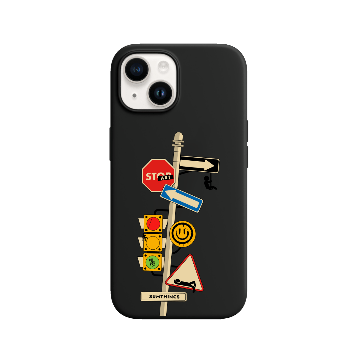 iPhone 15 Crossroad Premium Telefon Kılıfı Siyah - SUMTHINCS