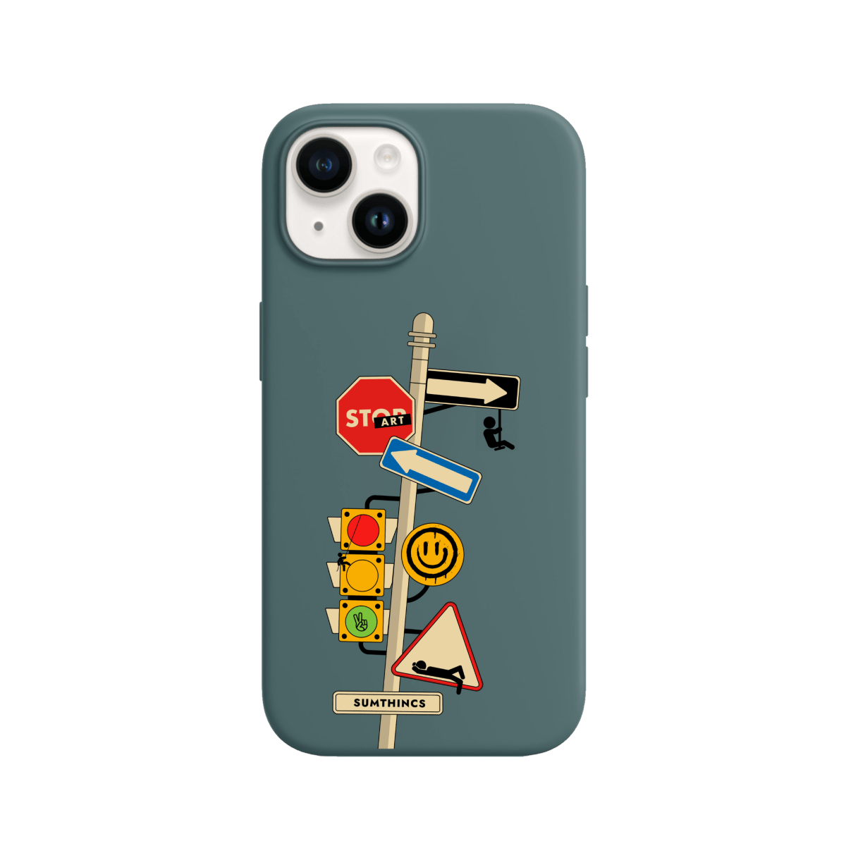 iPhone 15 Crossroad Premium Telefon Kılıfı Kaktüs Yeşili - SUMTHINCS