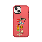 iPhone 15 Crossroad Procase Şeffaf Telefon Kılıfı Kırmızı - SUMTHINCS