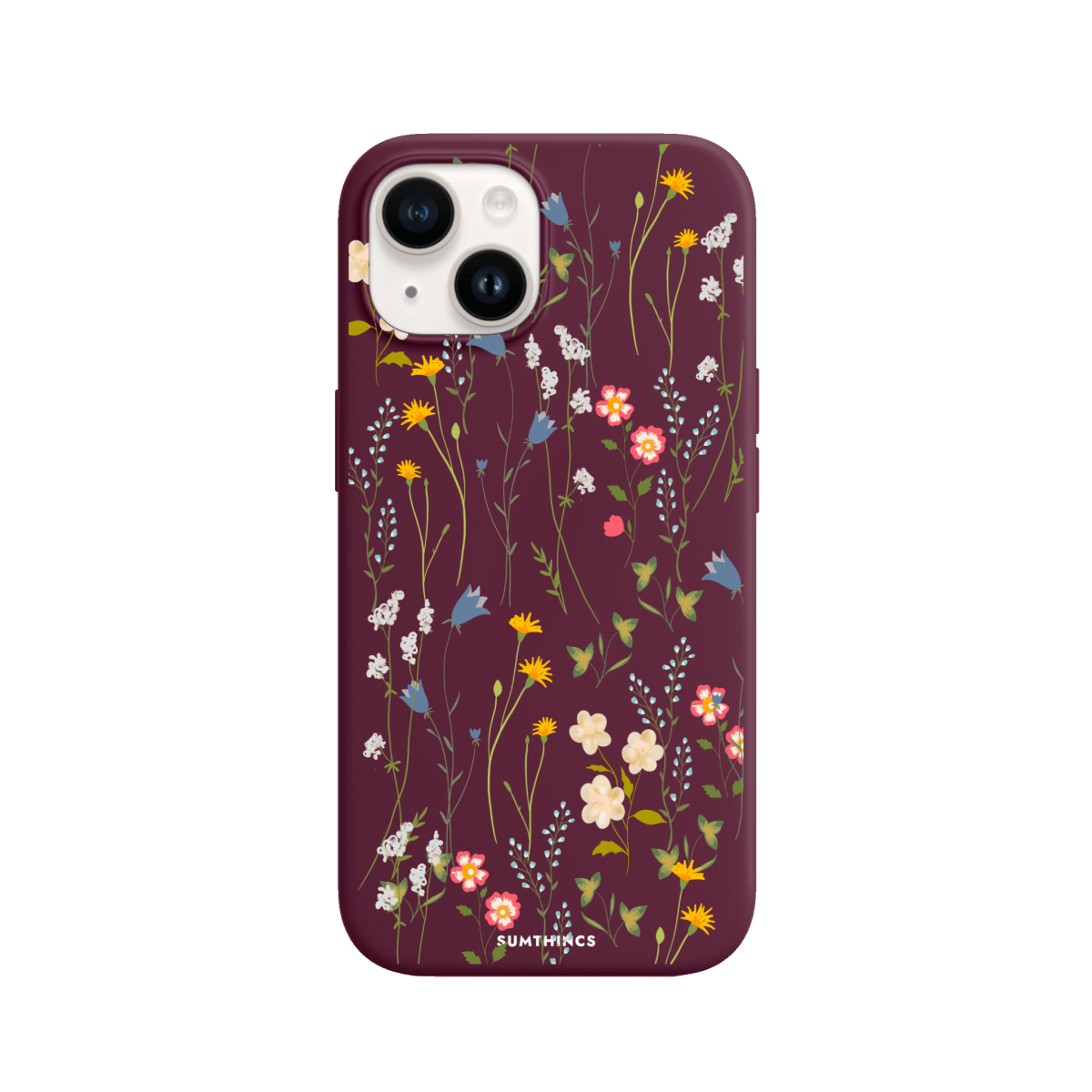 iPhone 15 Eternal Garden Premium Telefon Kılıfı Bordo - SUMTHINCS