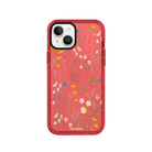 iPhone 15 Eternal Garden Procase Şeffaf Telefon Kılıfı Kırmızı - SUMTHINCS