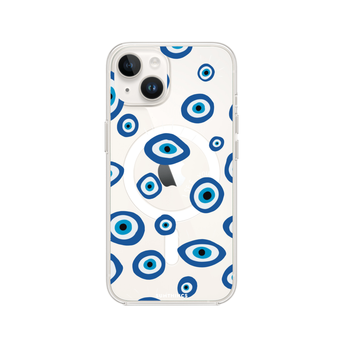 iPhone 15 I See You Clear Magsafe Şeffaf Telefon Kılıfı - SUMTHINCS