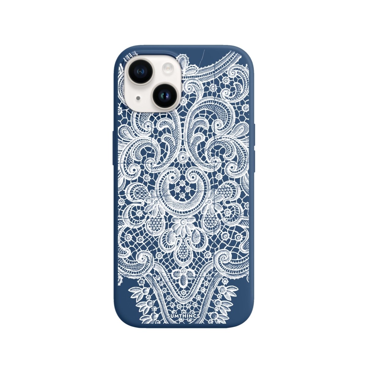 iPhone 15 Lacework Premium Telefon Kılıfı Pasifik Mavi - SUMTHINCS