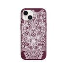 iPhone 15 Lacework Premium Telefon Kılıfı Bordo - SUMTHINCS