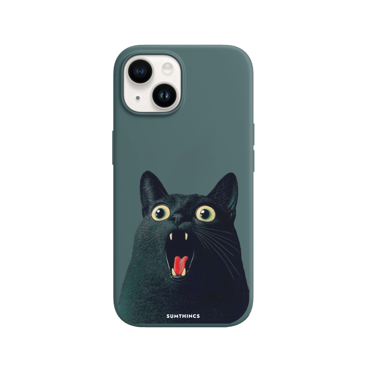 iPhone 15 Meoww Premium Telefon Kılıfı Kaktüs Yeşili - SUMTHINCS