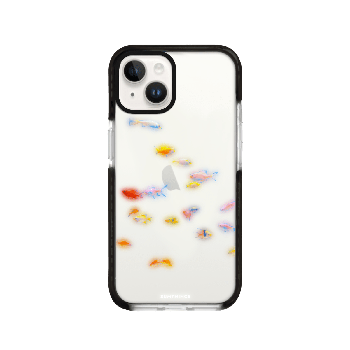 iPhone 15 Neon Fish Procase Şeffaf Telefon Kılıfı Siyah Şeffaf - SUMTHINCS