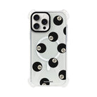 iPhone 15 Plus 8Ball Bumper Magsafe Şeffaf Telefon Kılıfı Beyaz Şeffaf - SUMTHINCS