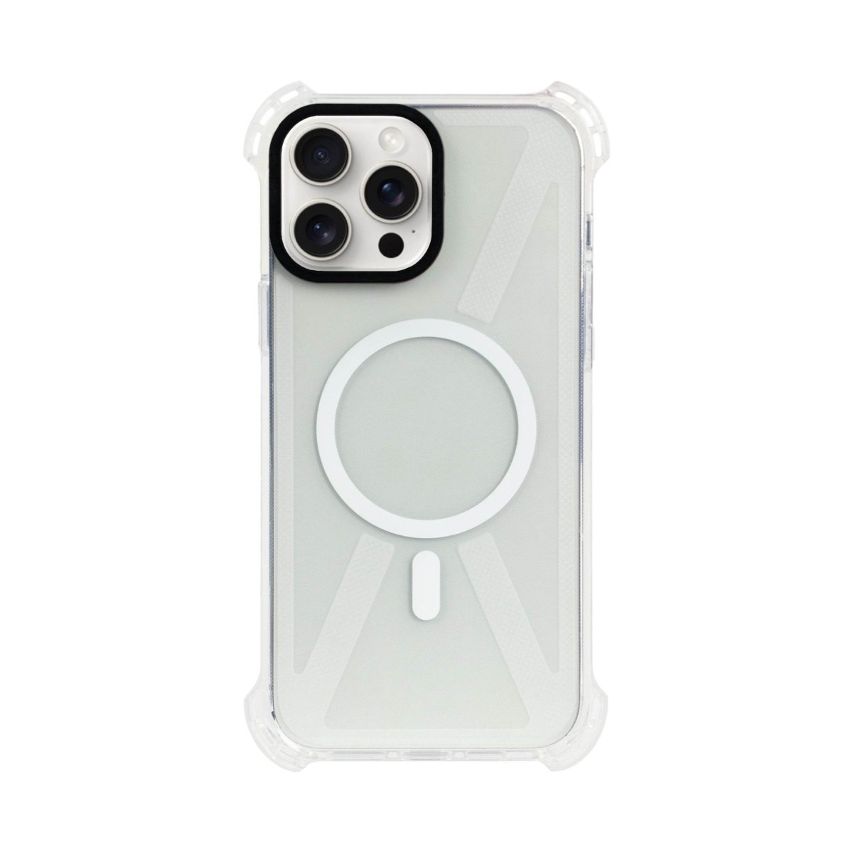 iPhone 15 Plus Basic Bumper Magsafe Şeffaf Telefon Kılıfı - SUMTHINCS