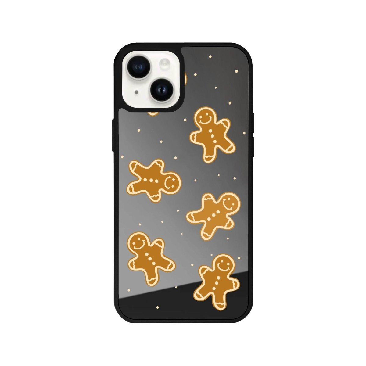 iPhone 15 Plus Gingerbread Man Mirror Aynalı Telefon Kılıfı Antrasit - SUMTHINCS