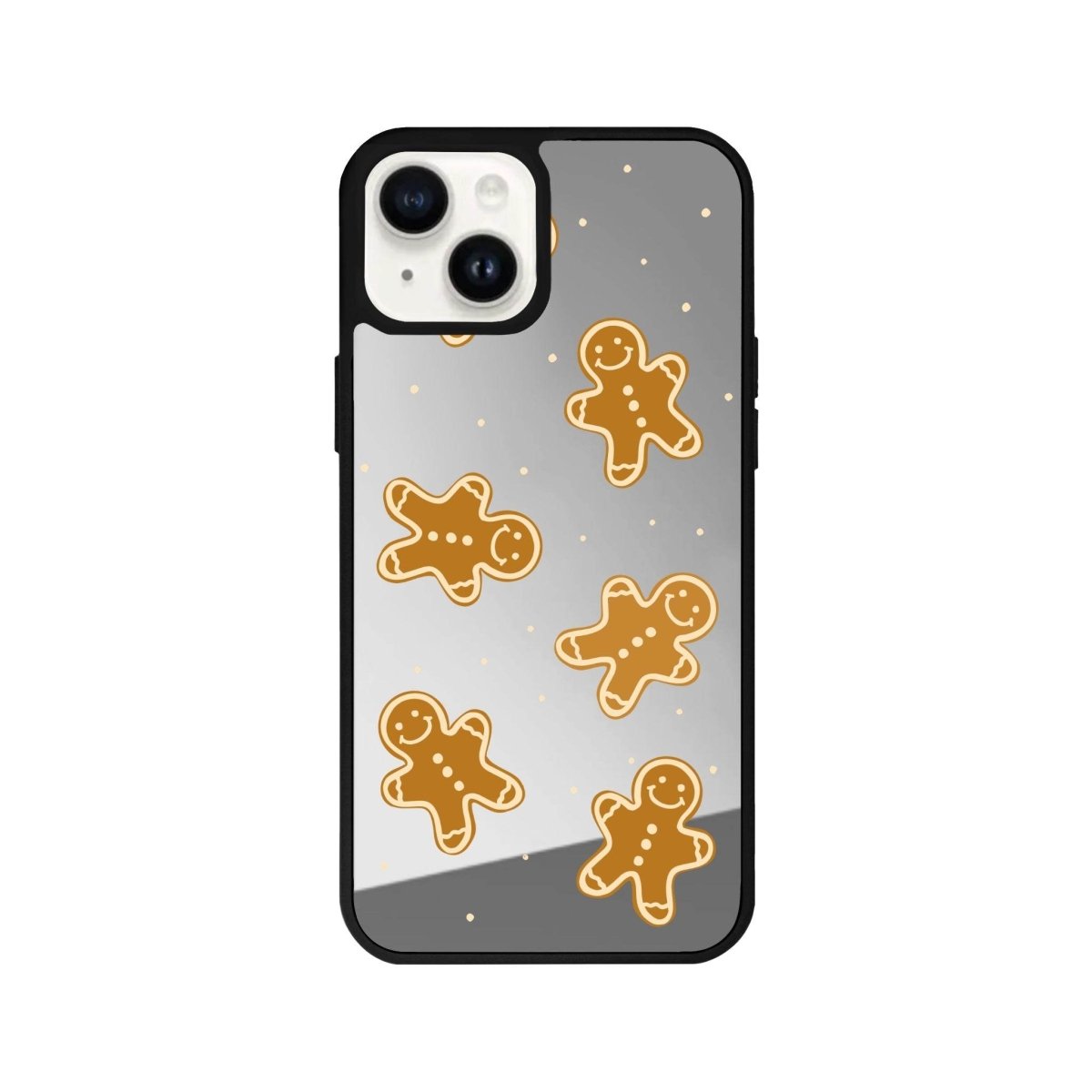 iPhone 15 Plus Gingerbread Man Mirror Aynalı Telefon Kılıfı Gümüş - SUMTHINCS
