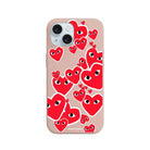 iPhone 15 Plus Hearts Premium Telefon Kılıfı Bej - SUMTHINCS
