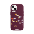 iPhone 15 Plus Neon Fish Premium Telefon Kılıfı Bordo - SUMTHINCS