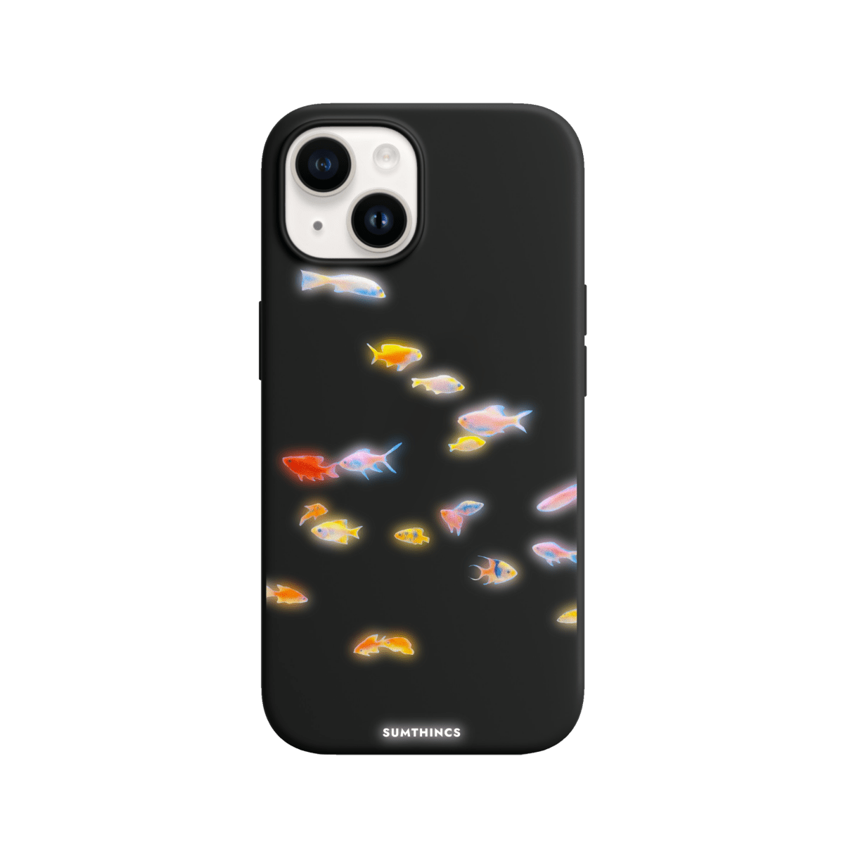 iPhone 15 Plus Neon Fish Premium Telefon Kılıfı Siyah - SUMTHINCS