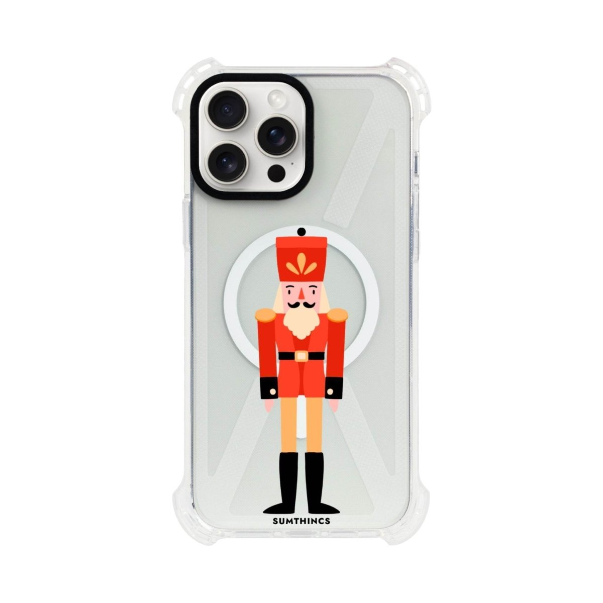 iPhone 15 Plus Nutcracker Bumper Magsafe Şeffaf Telefon Kılıfı - SUMTHINCS