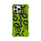 iPhone 15 Plus Snakes Bumper Magsafe Şeffaf Telefon Kılıfı Yeşil - SUMTHINCS