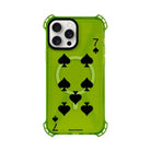 iPhone 15 Plus Spade7 Bumper Magsafe Şeffaf Telefon Kılıfı Yeşil - SUMTHINCS