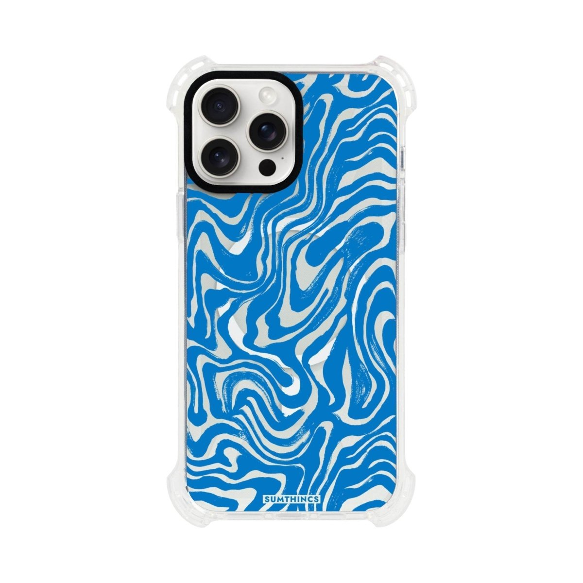 iPhone 15 Plus Vitamin Sea Bumper Magsafe Şeffaf Telefon Kılıfı Beyaz Şeffaf - SUMTHINCS