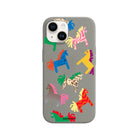 iPhone 15 Ponies Premium Telefon Kılıfı Gri - SUMTHINCS