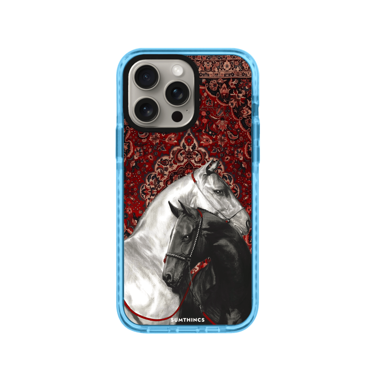 iPhone 15 Pro Harmony Procase Şeffaf Telefon Kılıfı Mavi - SUMTHINCS