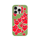 iPhone 15 Pro Hearts Premium Telefon Kılıfı Fıstık Yeşili - SUMTHINCS