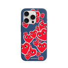 iPhone 15 Pro Hearts Premium Telefon Kılıfı Pasifik Mavi - SUMTHINCS