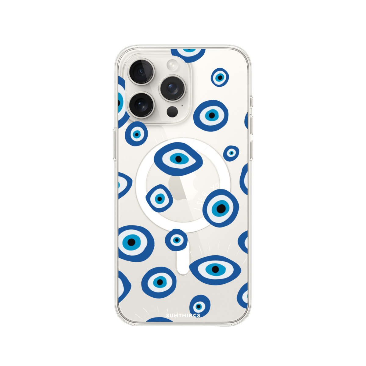 iPhone 15 Pro I See You Clear Magsafe Şeffaf Telefon Kılıfı - SUMTHINCS
