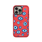 iPhone 15 Pro I See You Procase Şeffaf Telefon Kılıfı Kırmızı - SUMTHINCS