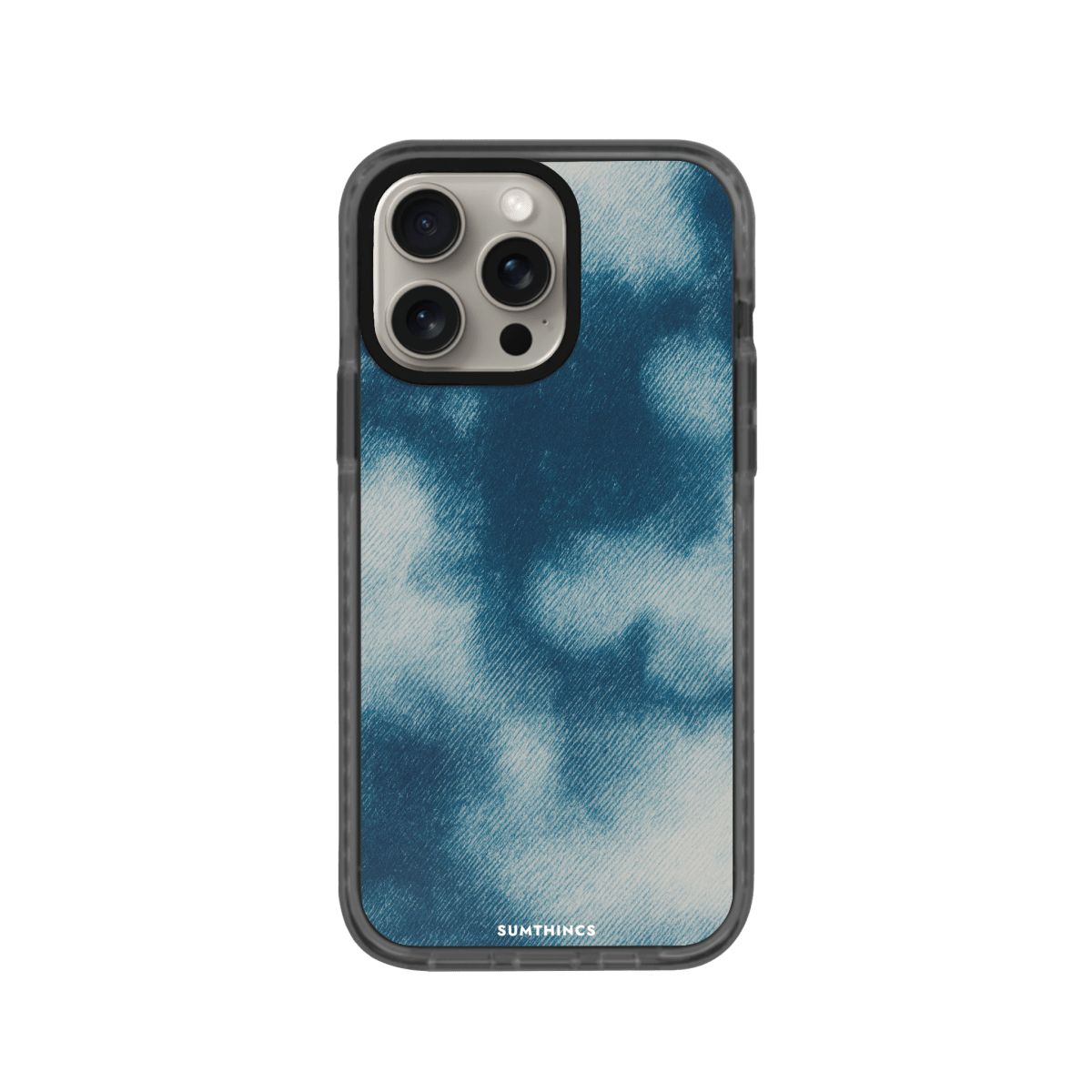 iPhone 15 Pro Indigo Procase Şeffaf Telefon Kılıfı Antrasit - SUMTHINCS