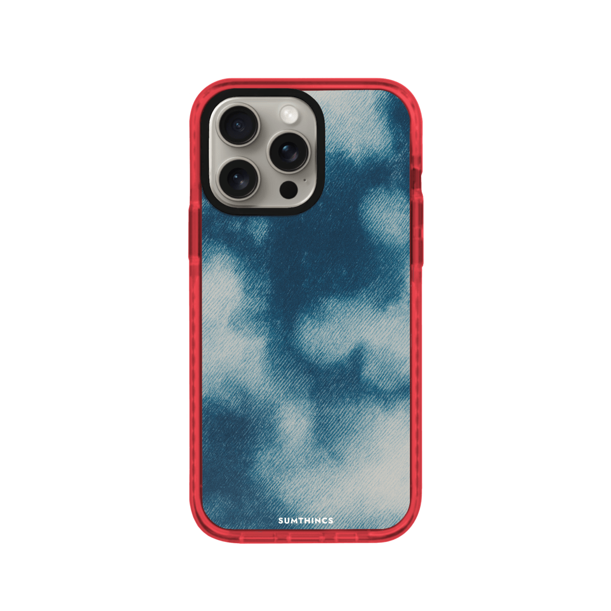 iPhone 15 Pro Indigo Procase Şeffaf Telefon Kılıfı Kırmızı - SUMTHINCS