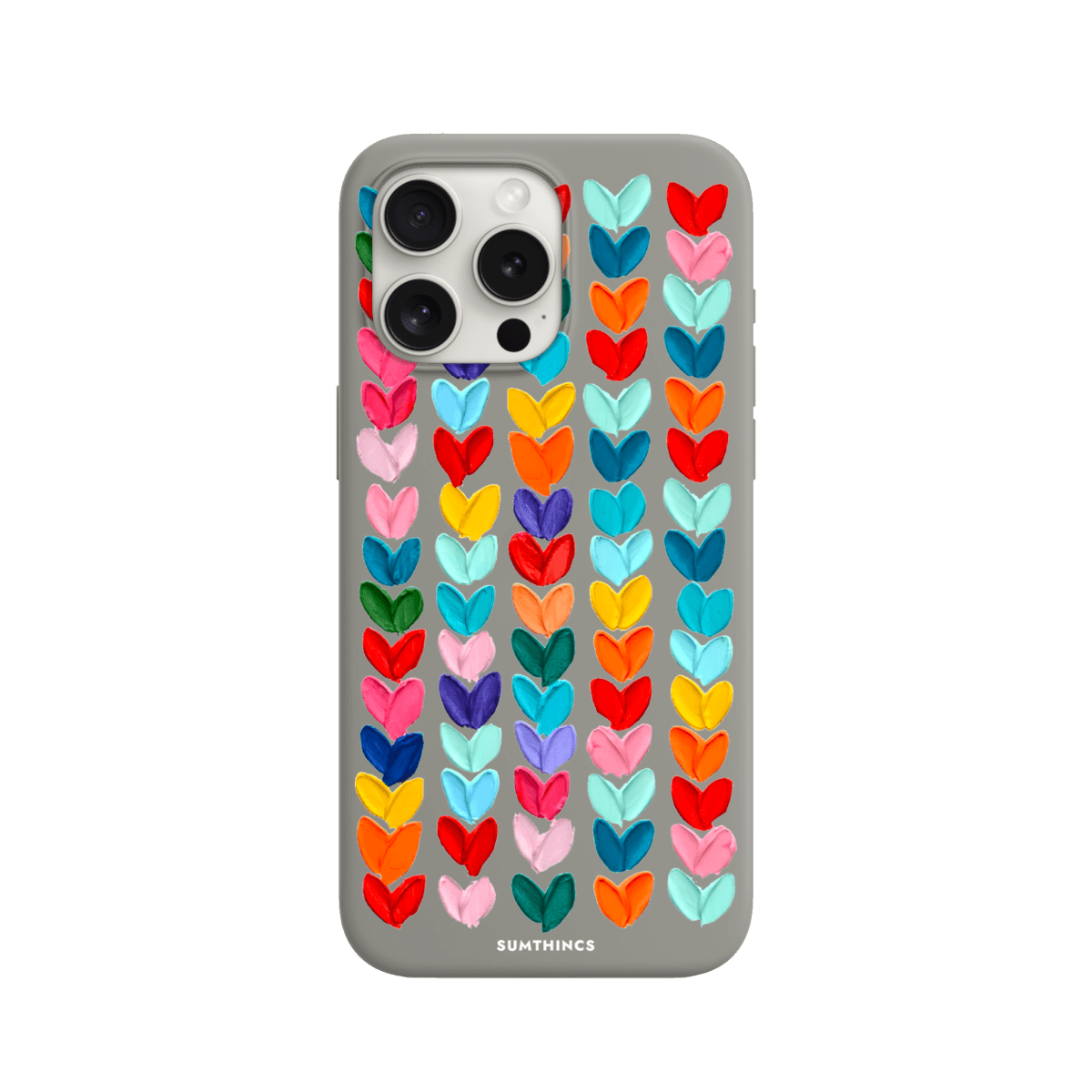 iPhone 15 Pro Lovestorm Premium Telefon Kılıfı Gri - SUMTHINCS