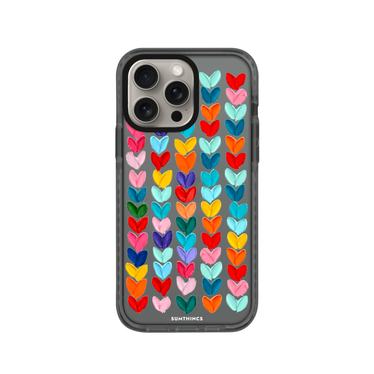 iPhone 15 Pro Lovestorm Procase Şeffaf Telefon Kılıfı Antrasit - SUMTHINCS