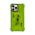 iPhone 15 Pro Max Ace Queen Bumper Magsafe Şeffaf Telefon Kılıfı Yeşil - SUMTHINCS