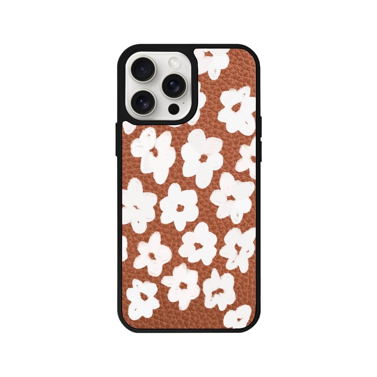 iPhone 15 Pro Max Blossoms Leather Vegan Deri Telefon Kılıfı - SUMTHINCS