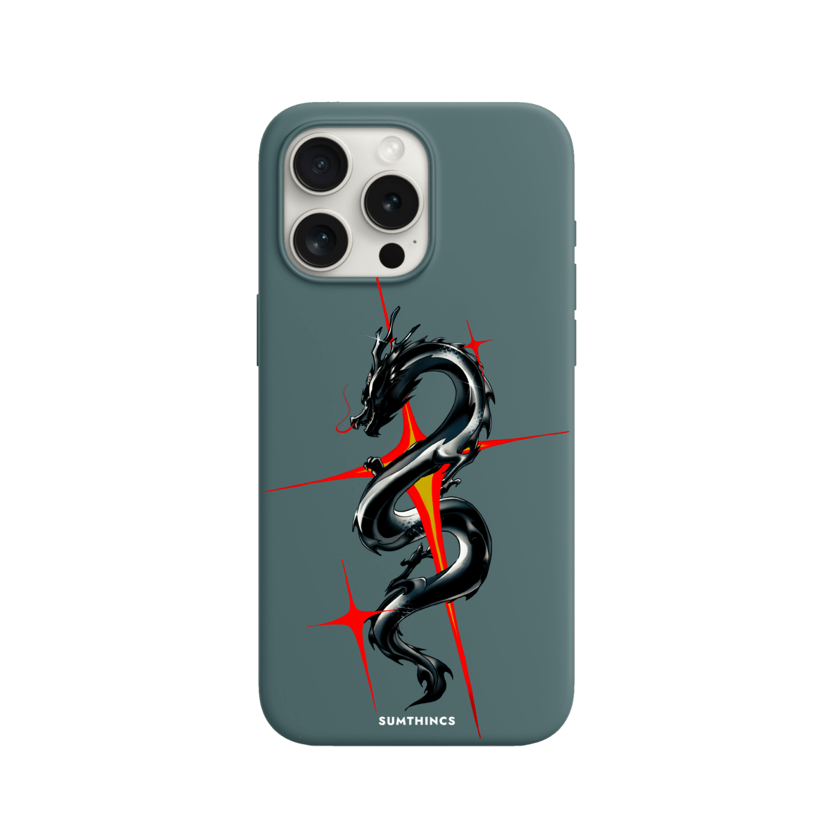 iPhone 15 Pro Max Dragonflare Premium Telefon Kılıfı Kaktüs Yeşili - SUMTHINCS