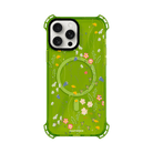 iPhone 15 Pro Max Eternal Garden Bumper Magsafe Şeffaf Telefon Kılıfı Yeşil - SUMTHINCS