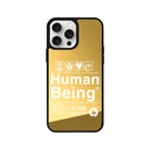 iPhone 15 Pro Max Human Being Mirror Aynalı Telefon Kılıfı Altın - SUMTHINCS