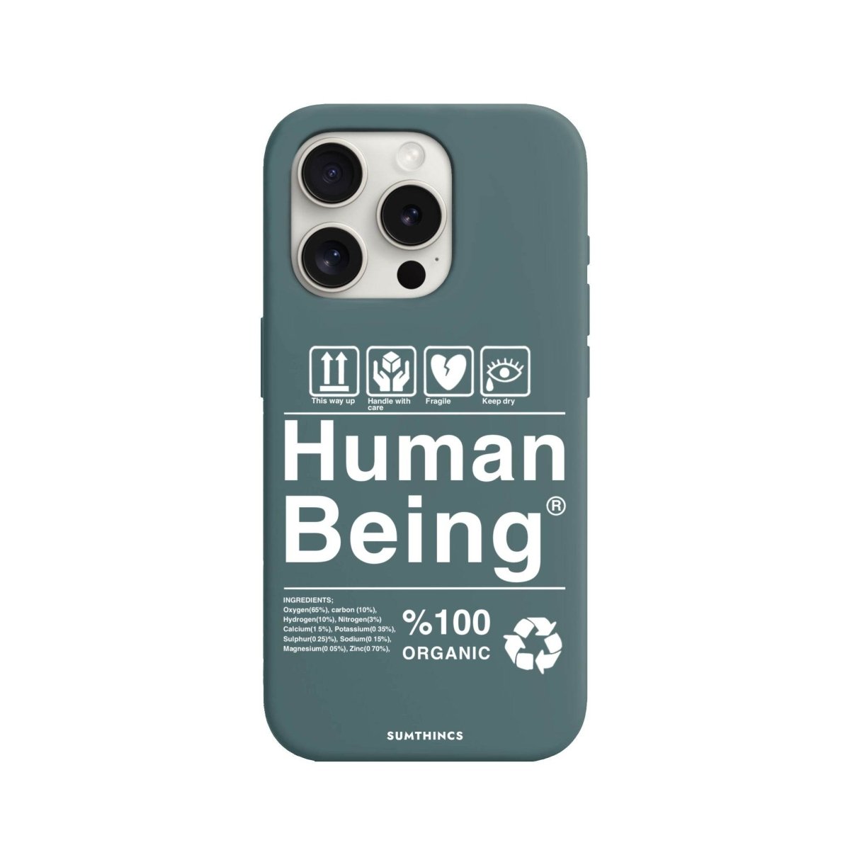 iPhone 15 Pro Max Human Being Premium Telefon Kılıfı Kaktüs Yeşili - SUMTHINCS