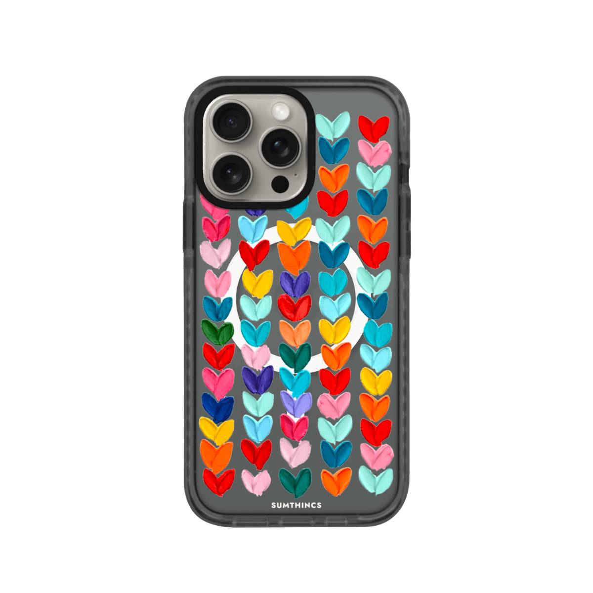 iPhone 15 Pro Max Lovestorm Magsafe Procase Şeffaf Telefon Kılıfı Antrasit - SUMTHINCS