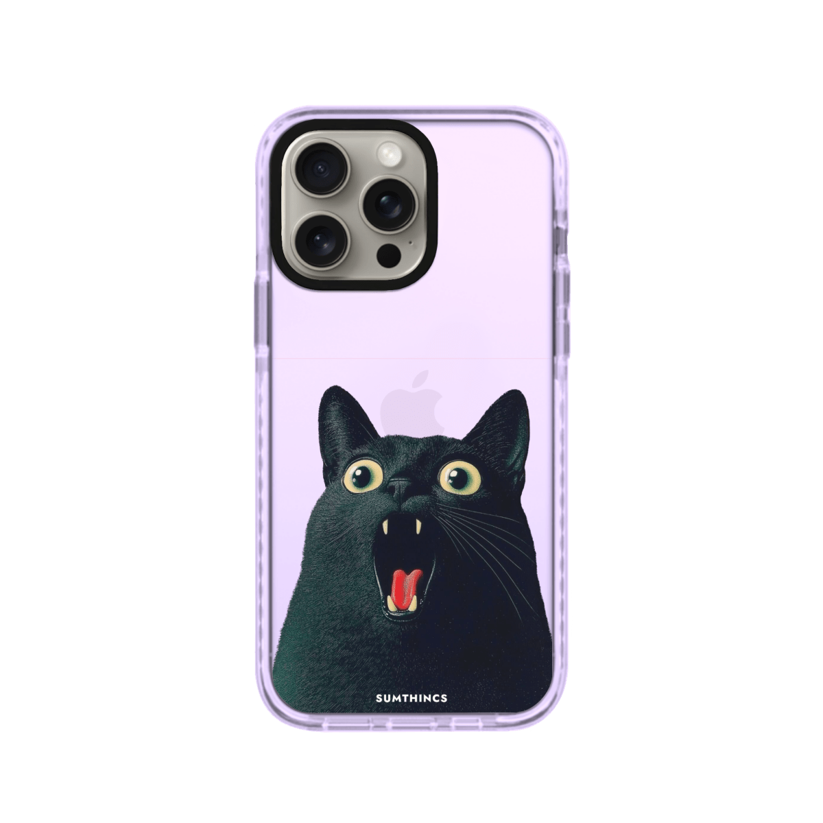 iPhone 15 Pro Max Meoww Procase Telefon Kılıfı Lila - SUMTHINCS