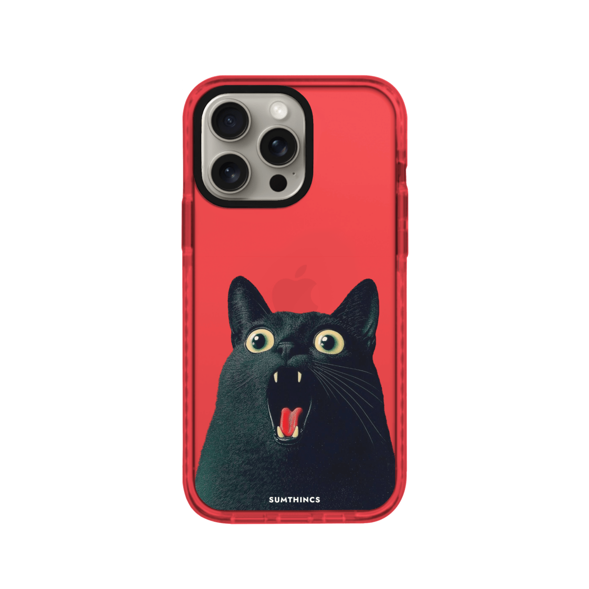 iPhone 15 Pro Max Meoww Procase Telefon Kılıfı Kırmızı - SUMTHINCS