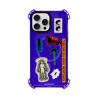 iPhone 15 Pro Max Somewhere Bumper Magsafe Şeffaf Telefon Kılıfı Mor - SUMTHINCS