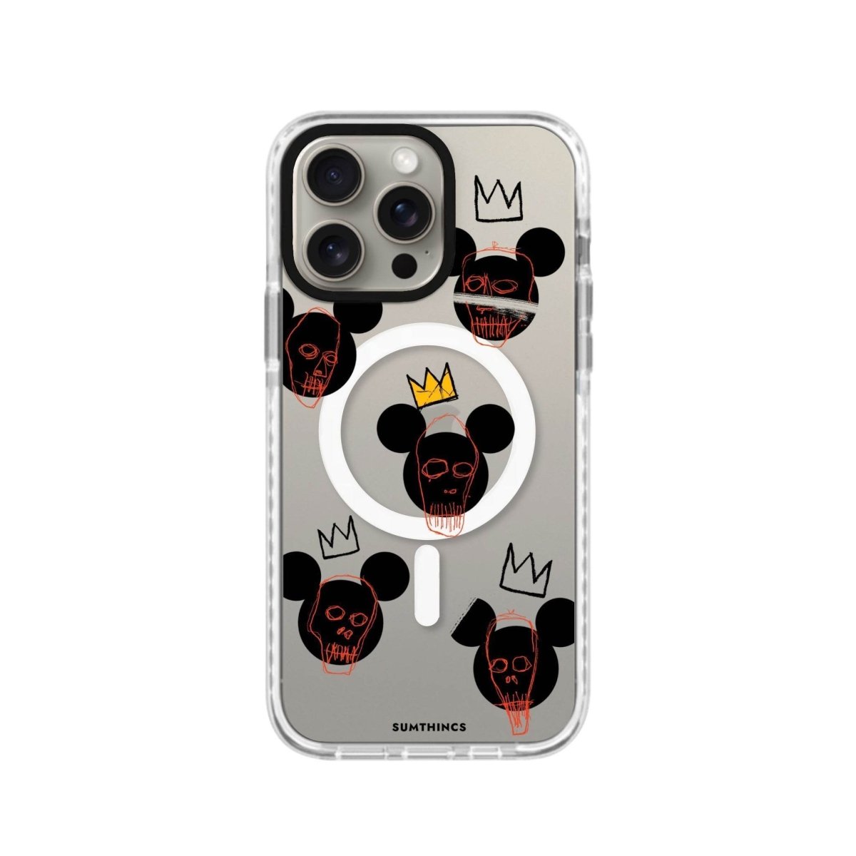 iPhone 15 Pro Mickeys Midnight Magsafe Procase Şeffaf Telefon Kılıfı Beyaz Şeffaf - SUMTHINCS