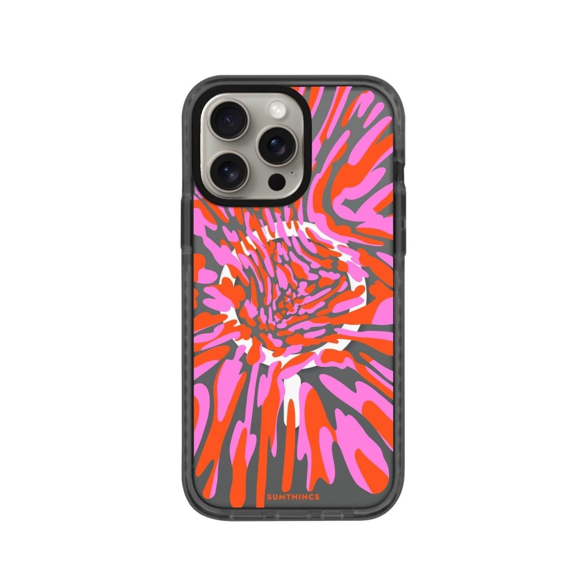 iPhone 15 Pro Neon Dreams Magsafe Procase Şeffaf Telefon Kılıfı Antrasit - SUMTHINCS