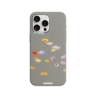 iPhone 15 Pro Neon Fish Premium Telefon Kılıfı Gri - SUMTHINCS