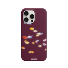 iPhone 15 Pro Neon Fish Premium Telefon Kılıfı Bordo - SUMTHINCS